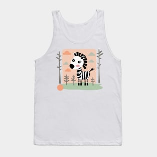 Cute Zebra in the wilderness - baby design Tank Top